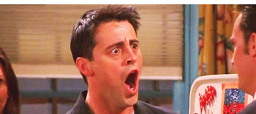 Joey is surprised